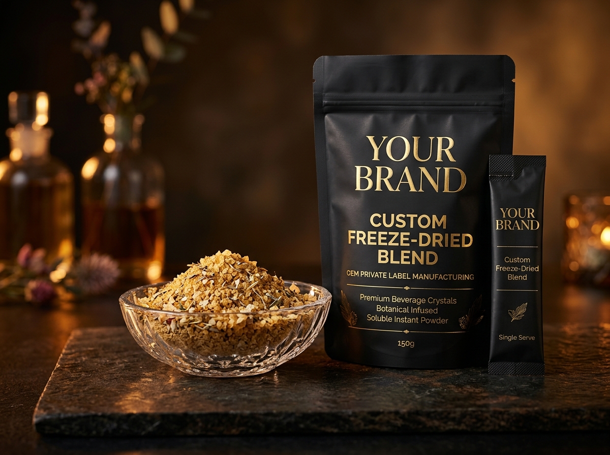 Your Custom Freeze-Dried Beverage Concept — Private Label & OEM Manufacturing